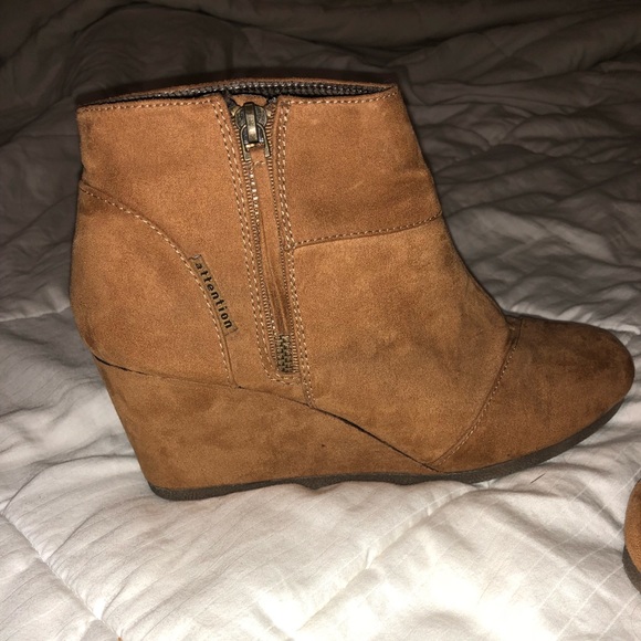 Tan Booties - Picture 1 of 3